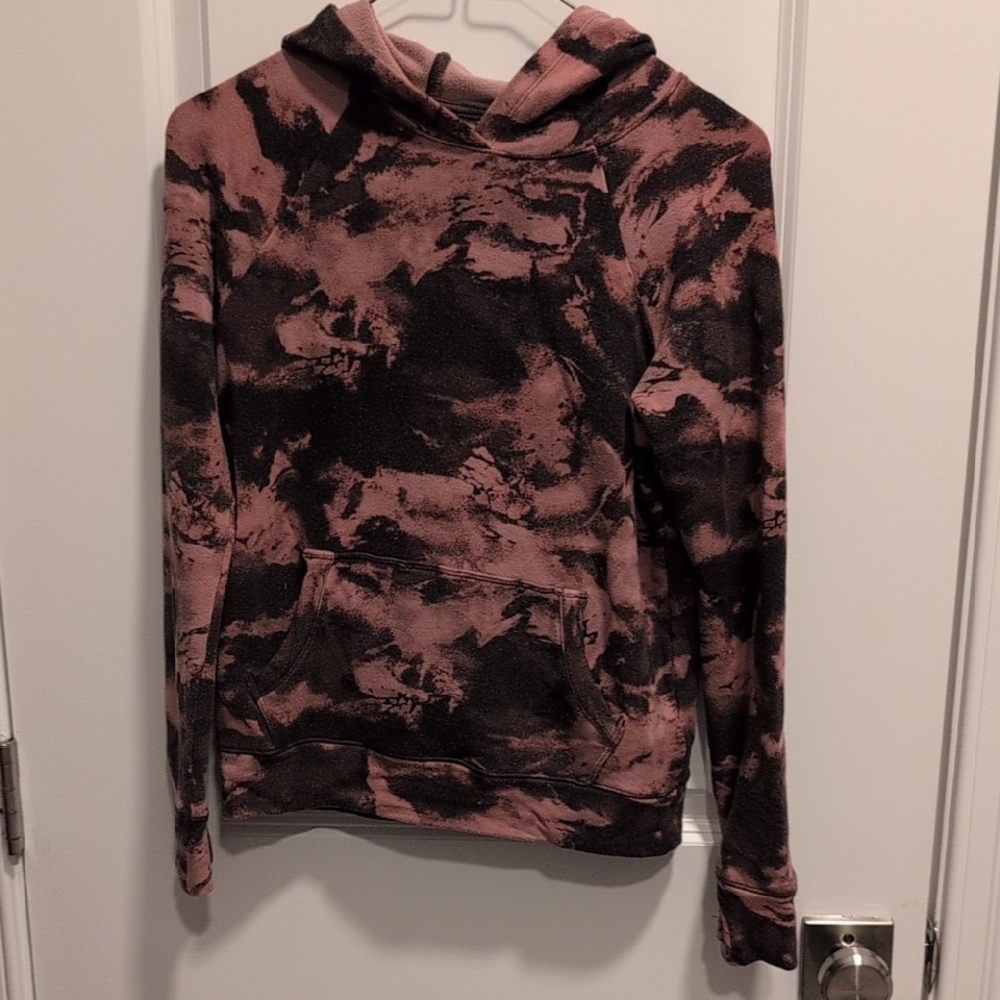 Athleta Girl Pink and Black Hoodie Size 12